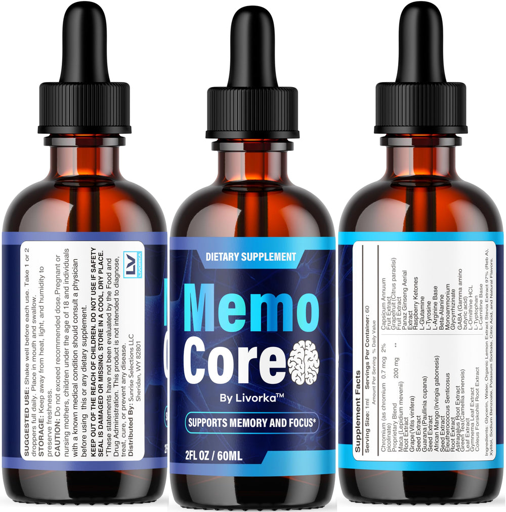 LIVORKA Memo Core packaging in hand for on-the-go use