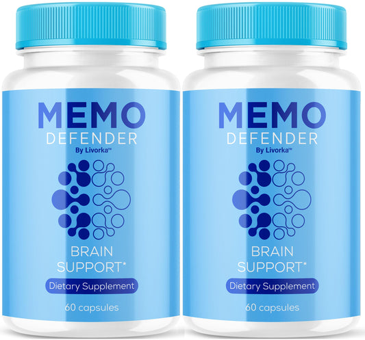 LIVORKA Memo Defender bottle front shows premium packaging for daily wellness