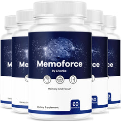 LIVORKA Memoforce bottle-front with capsules, designed for ongoing brain support.