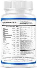 LIVORKA Memory Defender nutrition facts panel with serving size and daily values