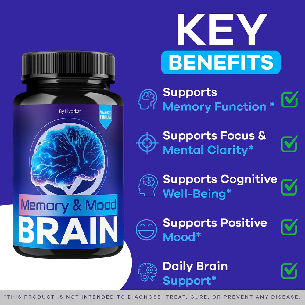 LIVORKA Memory Mood Brain bottle pour demonstrates quick, on-the-go dosing.