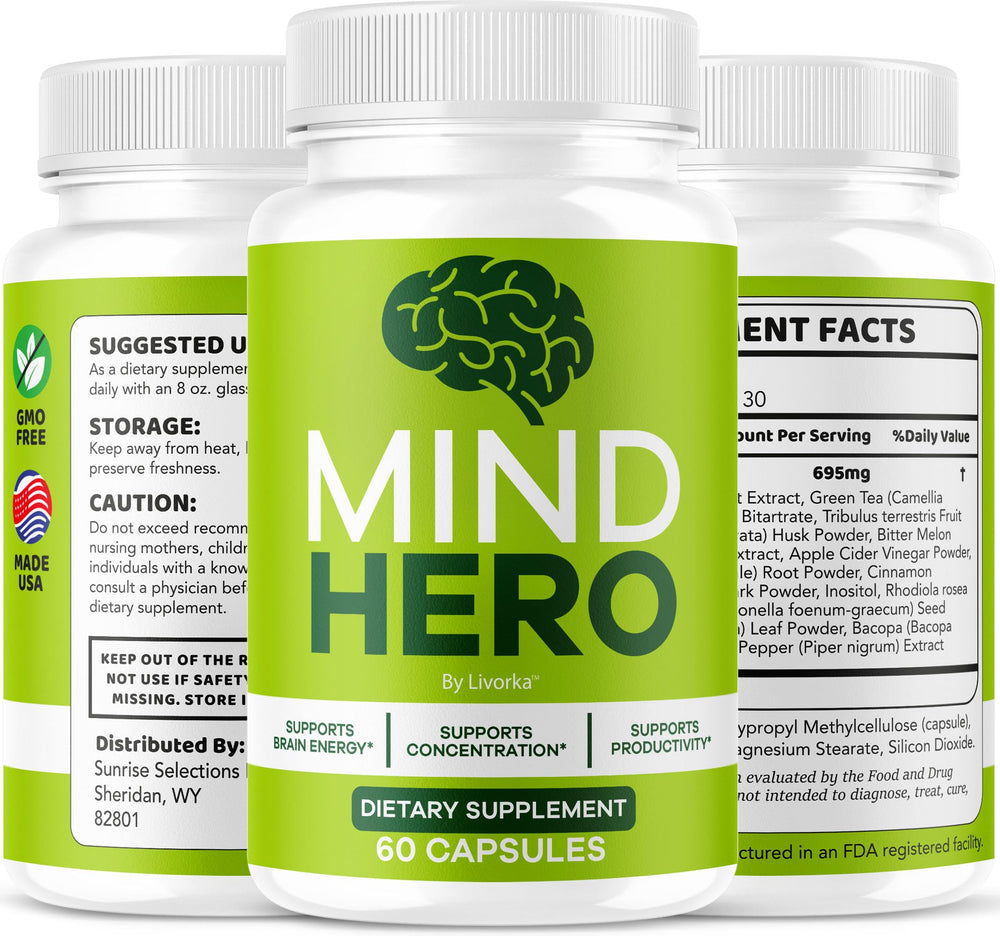 LIVORKA Mind Hero 5-pack display highlights value