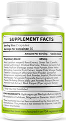 LIVORKA Mind Hero ingredient chart panel shown