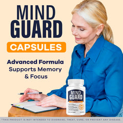 LIVORKA Mind Guard bottle back showing label details and dosage guidance.