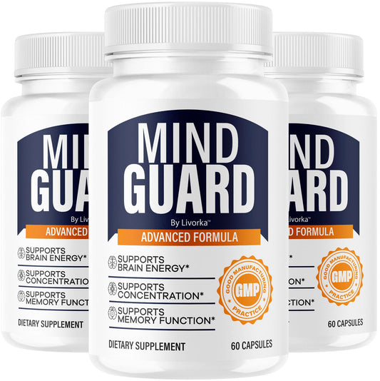 LIVORKA Mind Guard bottle front for daily brain support and focus.
