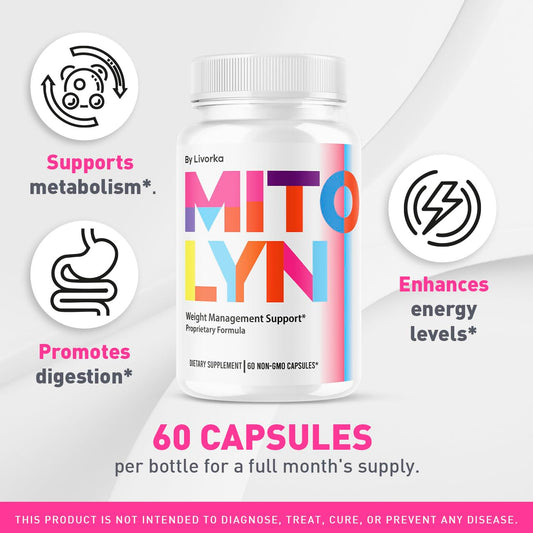 Livorka Mitolyn 3-pack bottle side view shows accessible capsules.