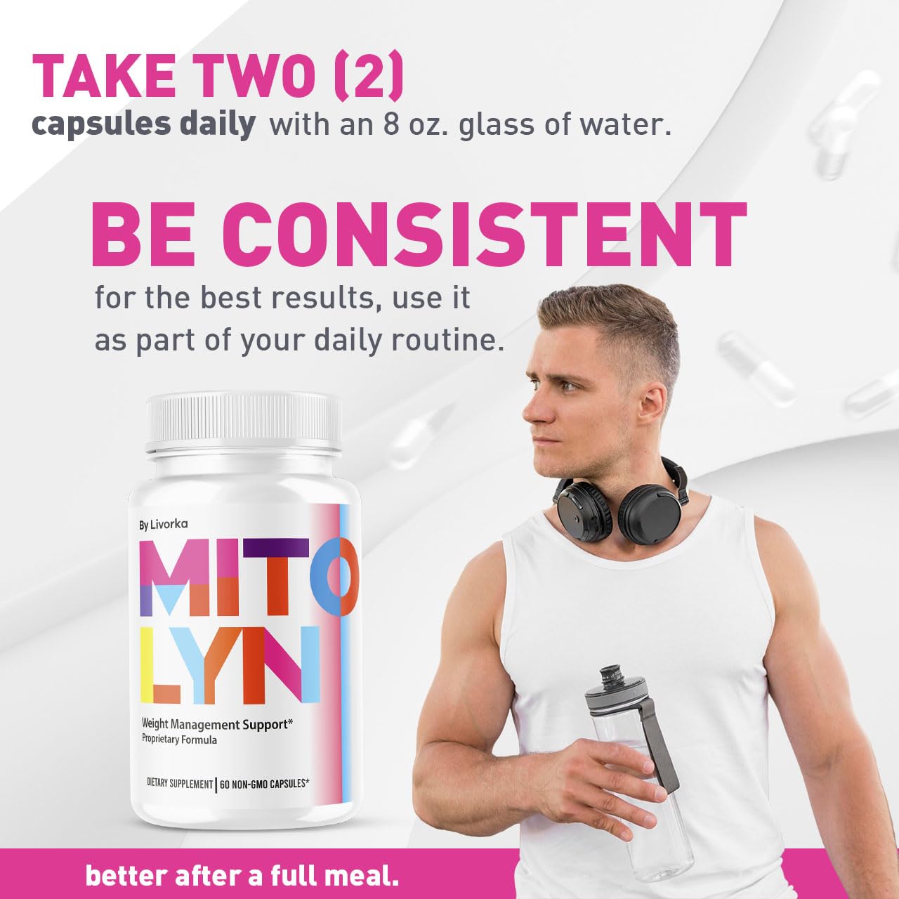 Livorka Mitolyn 3-pack packaging front emphasizes three months of supply.