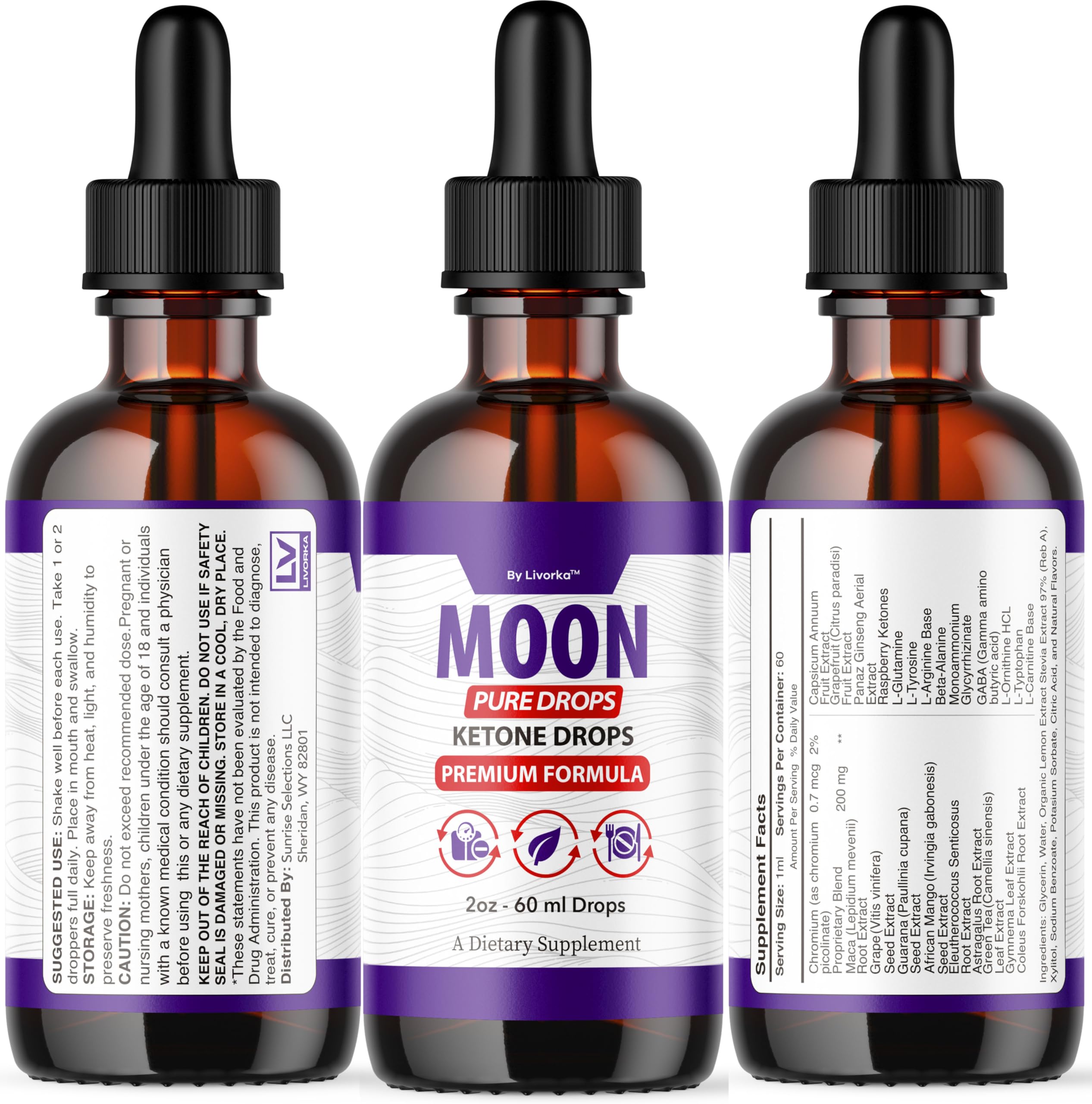 LIVORKA Moon Pure Drops daily routine setup for wellness.