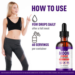 LIVORKA Moon Pure Drops label detail with ingredients and branding.