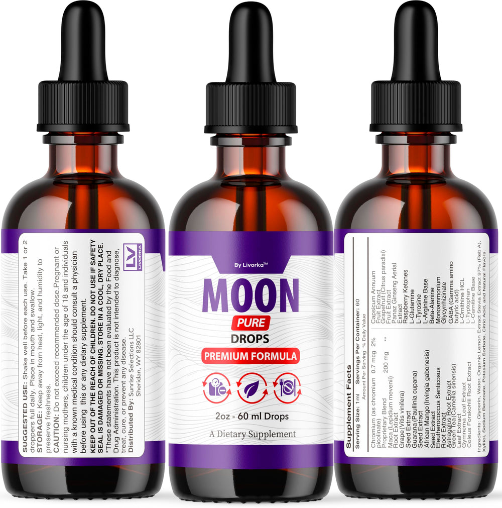 LIVORKA Moon Pure Drops multi-pack, convenient five-bottle set for monthly use.