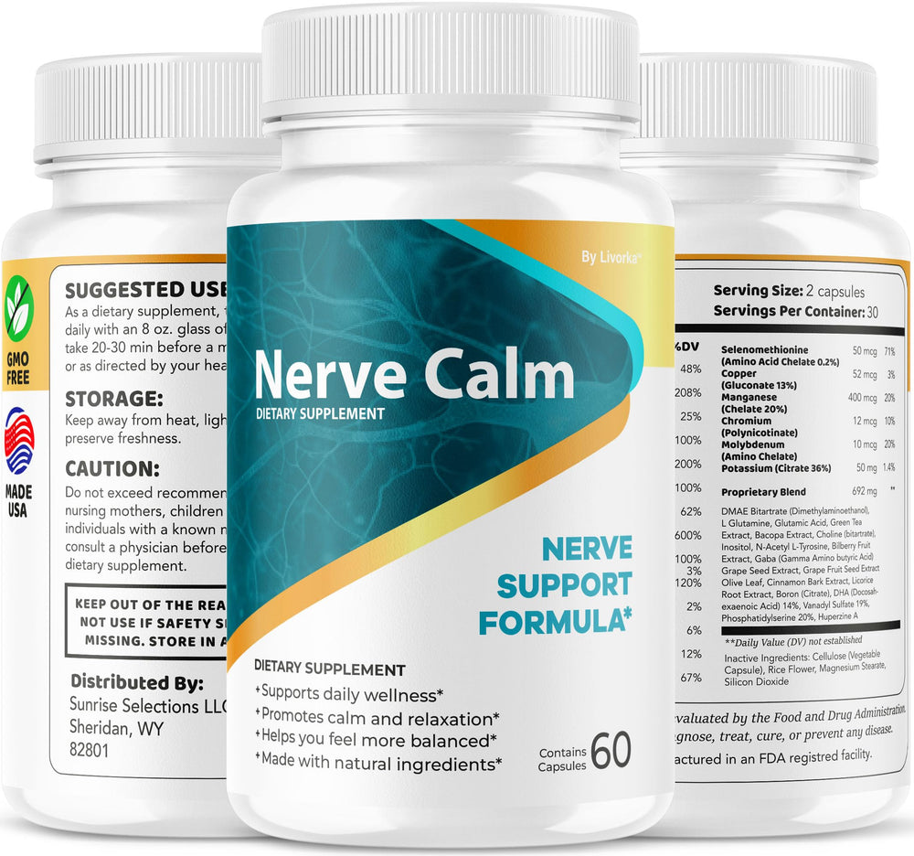 LIVORKA Nerve Calm balance-on-the-go for demanding days.