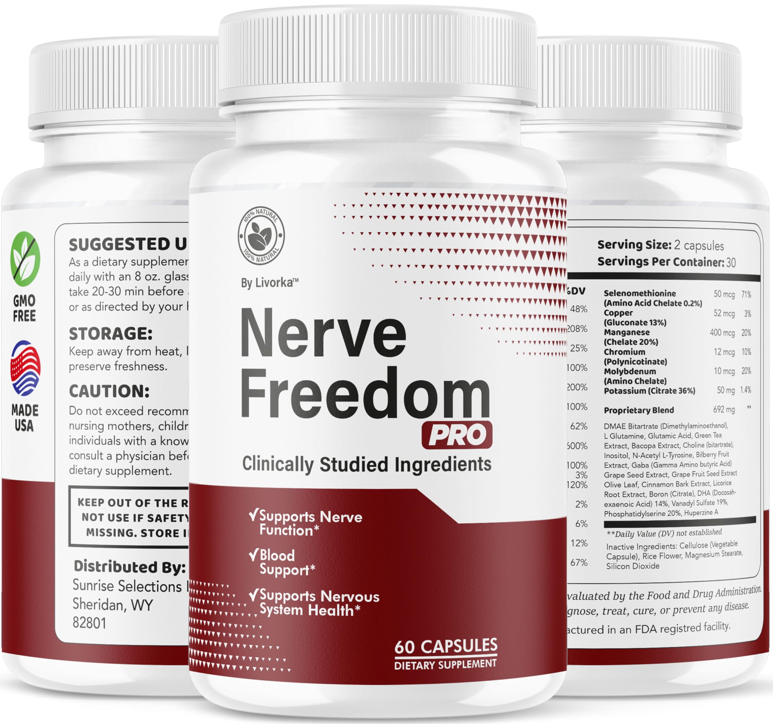Livorka Nerve Freedom Pro in-use context for a simple wellness routine.