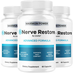 LIVORKA Nerve Restore pack front view for daily wellness support.