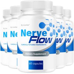 LIVORKA NerveFlow bottle close-up for daily nerve support.