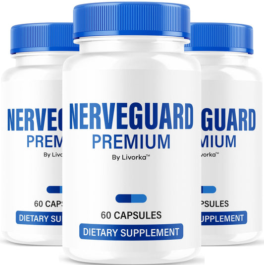 LIVORKA NerveGuard Premium bottle with 180 capsules for daily wellness support