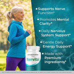 Close-up of Nervital capsules highlighting natural ingredients and vitality support