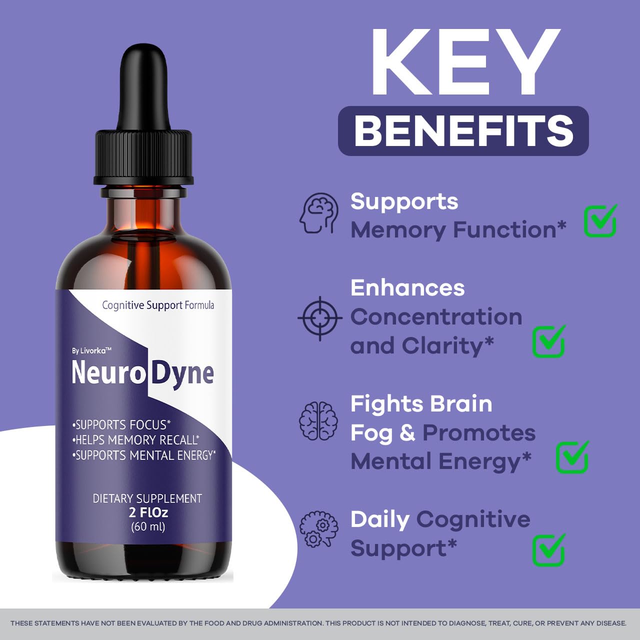 LIVORKA NeuroDyne dropper in action demonstrates easy daily dosing.