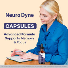 LIVORKA NeuroDyne dropper releasing liquid drops for mental clarity.