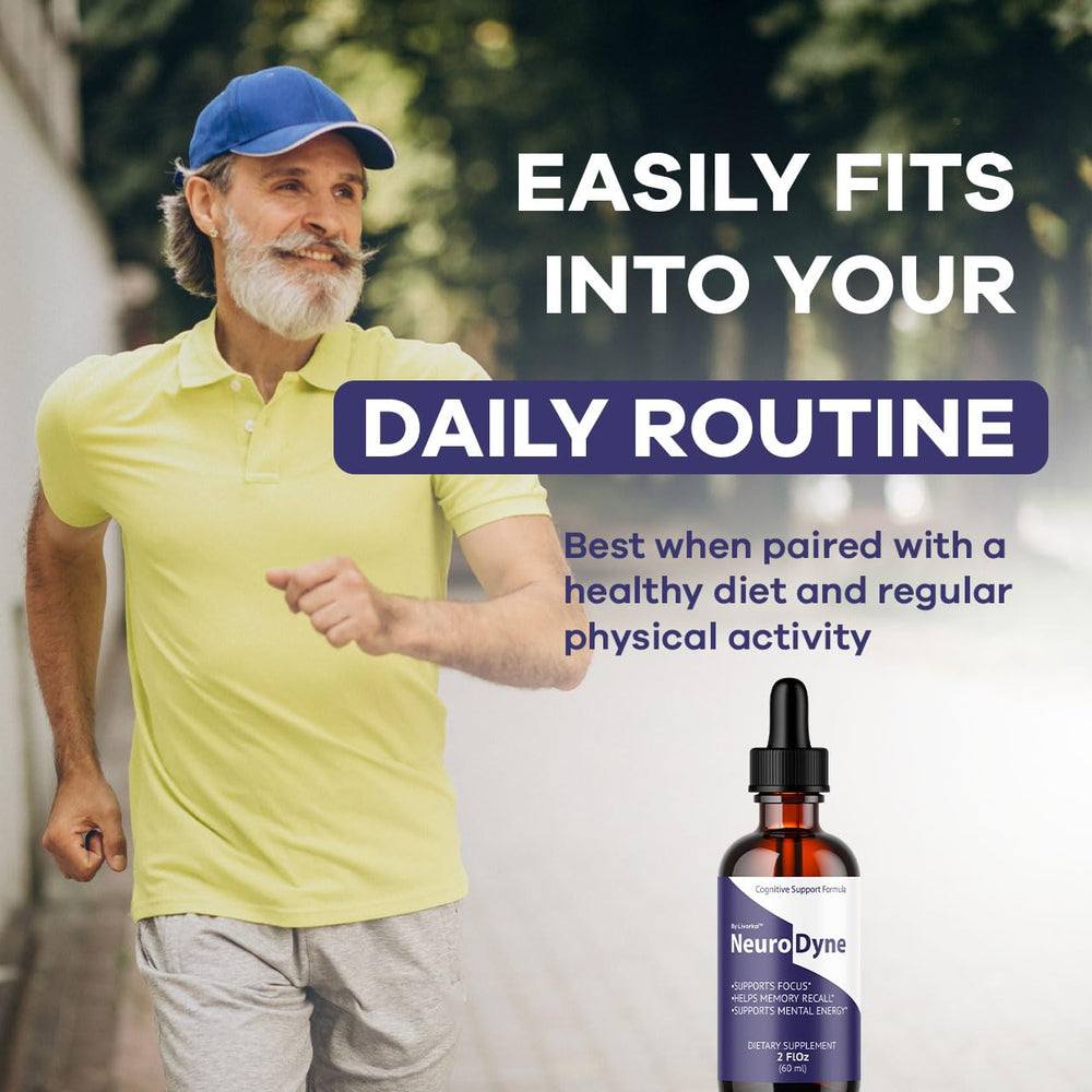 LIVORKA NeuroDyne liquid form shows smooth texture ready for use.