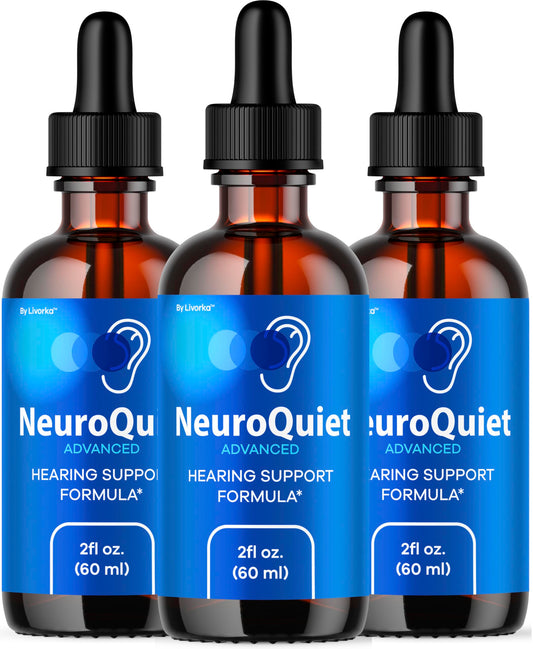LIVORKA NeuroQuiet Drops bottle showing natural formula and three‑month supply