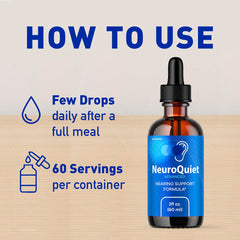 LIVORKA NeuroQuiet Drops label highlighting all‑natural ingredients