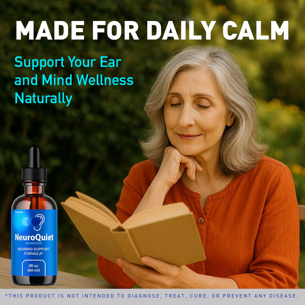 LIVORKA NeuroQuiet Drops packaging indicating a 3‑bottle bundle