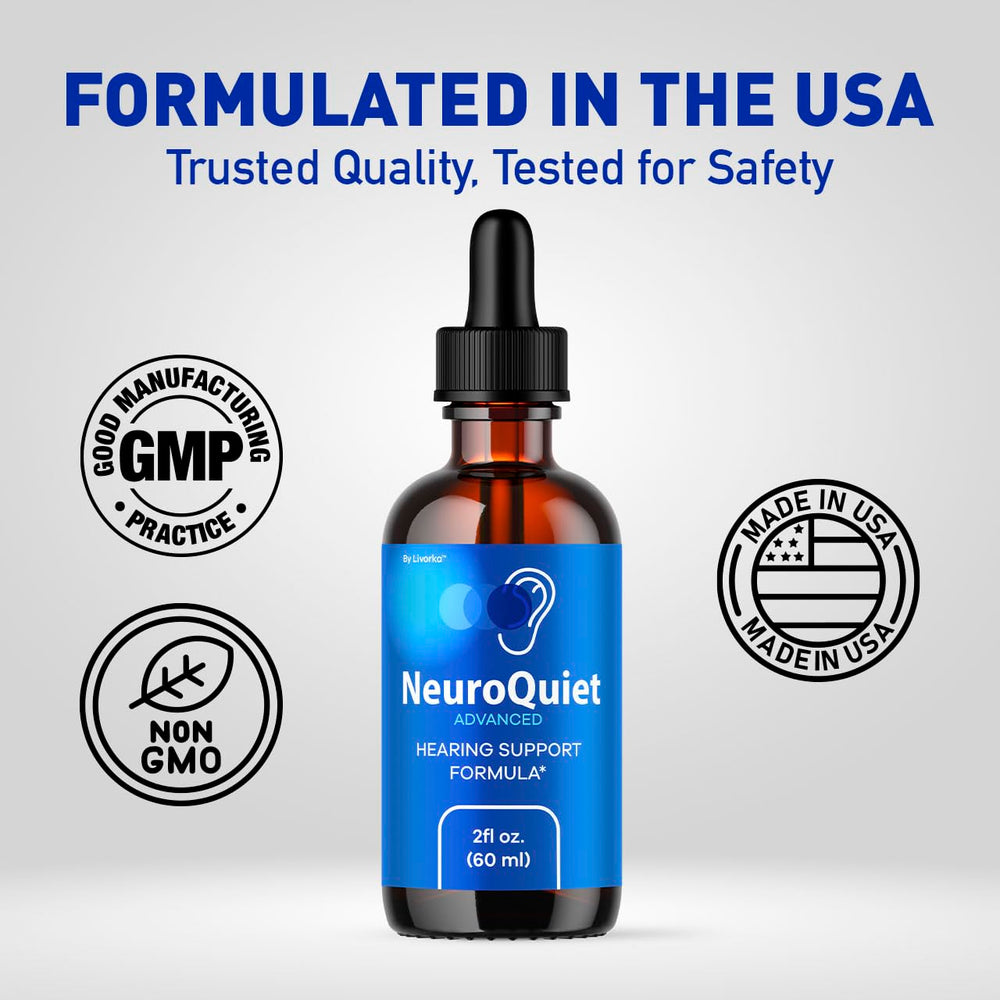 LIVORKA NeuroQuiet Drops being prepared for daily use with the dropper