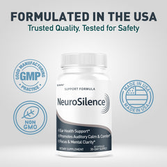 LIVORKA Neurosilence bottle with water for daily focus.