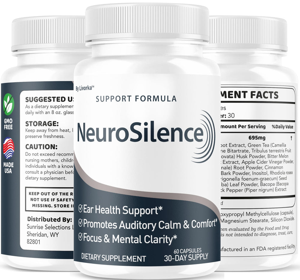 LIVORKA Neurosilence capsule pour demonstrates easy dosing for a daily routine.