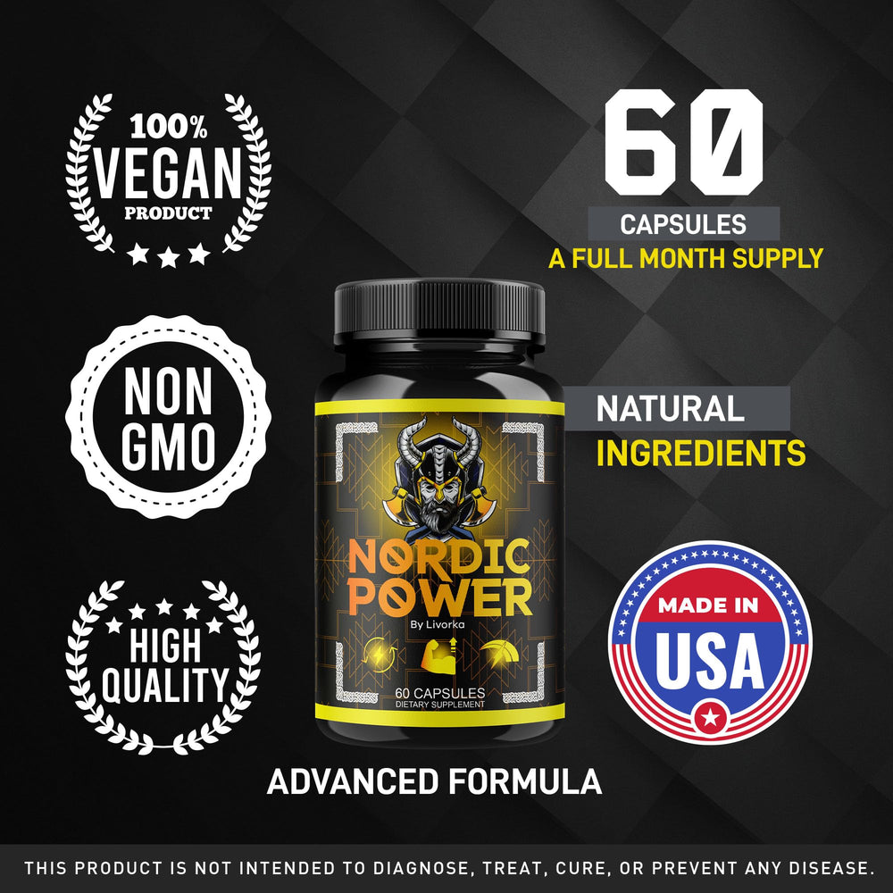 Front view of LIVORKA Nordic Power capsules ready for daily use
