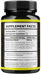 Pills in hand with LIVORKA Nordic Power for convenient daily supplementation