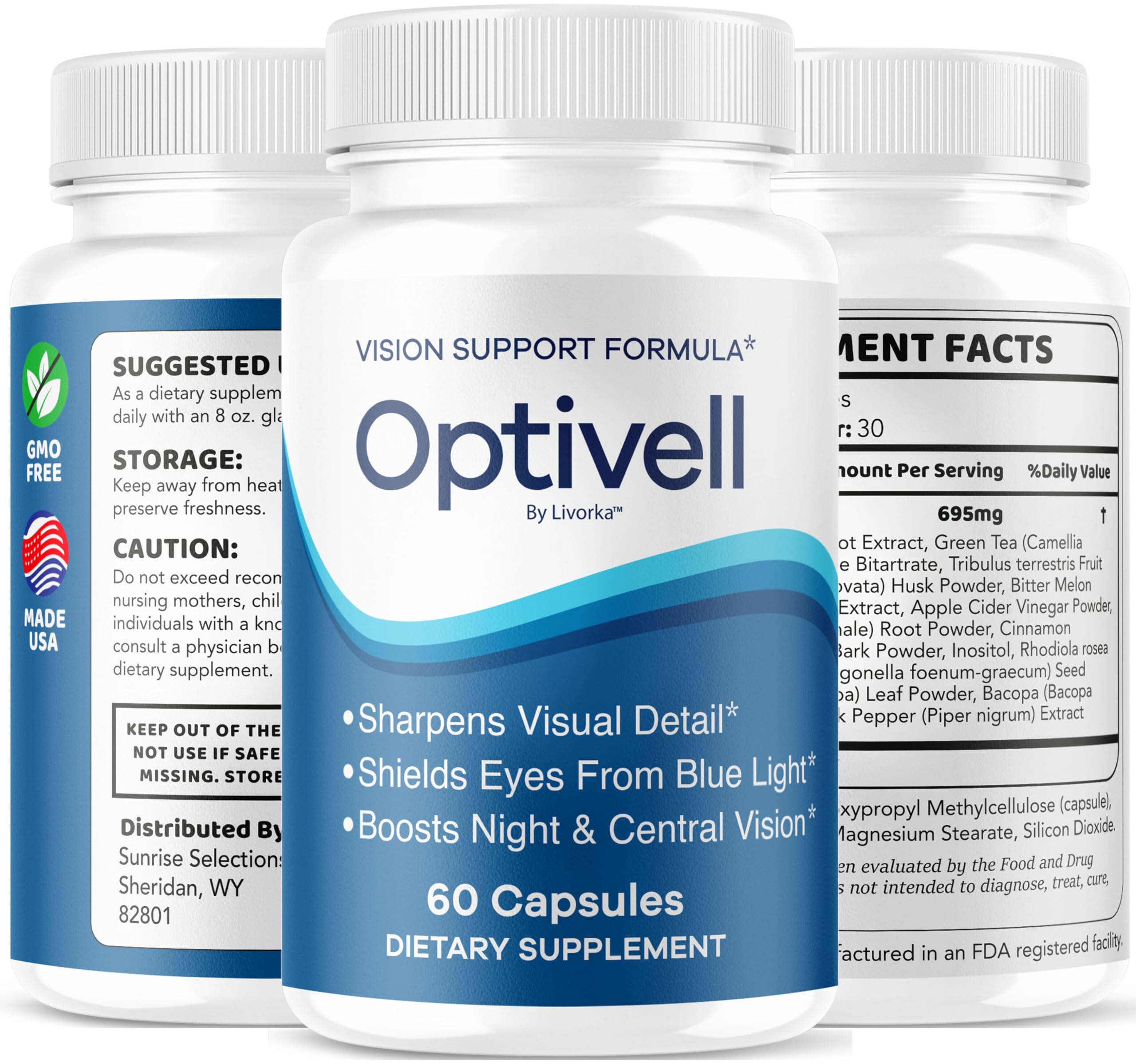 LIVORKA Optivell made in USA label reflects trusted production standards.