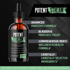 LIVORKA Potent Stream drops bottle close-up showing premium formula.