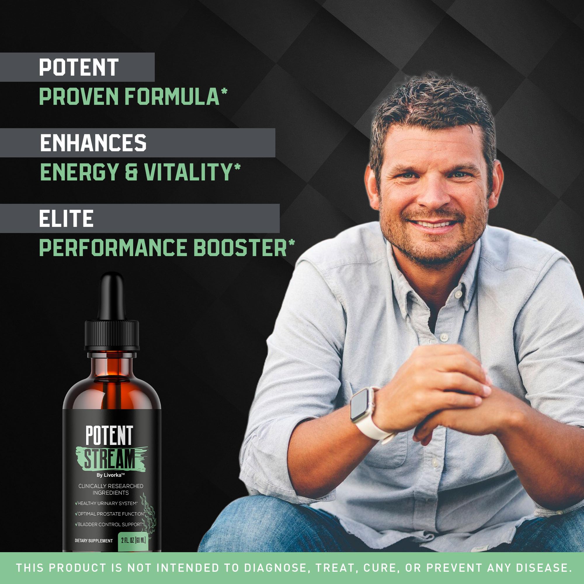 LIVORKA Potent Stream 2-bottle pack on shelf for convenience.