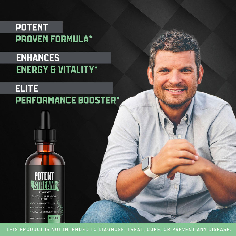 LIVORKA Potent Stream 2-bottle pack on shelf for convenience.