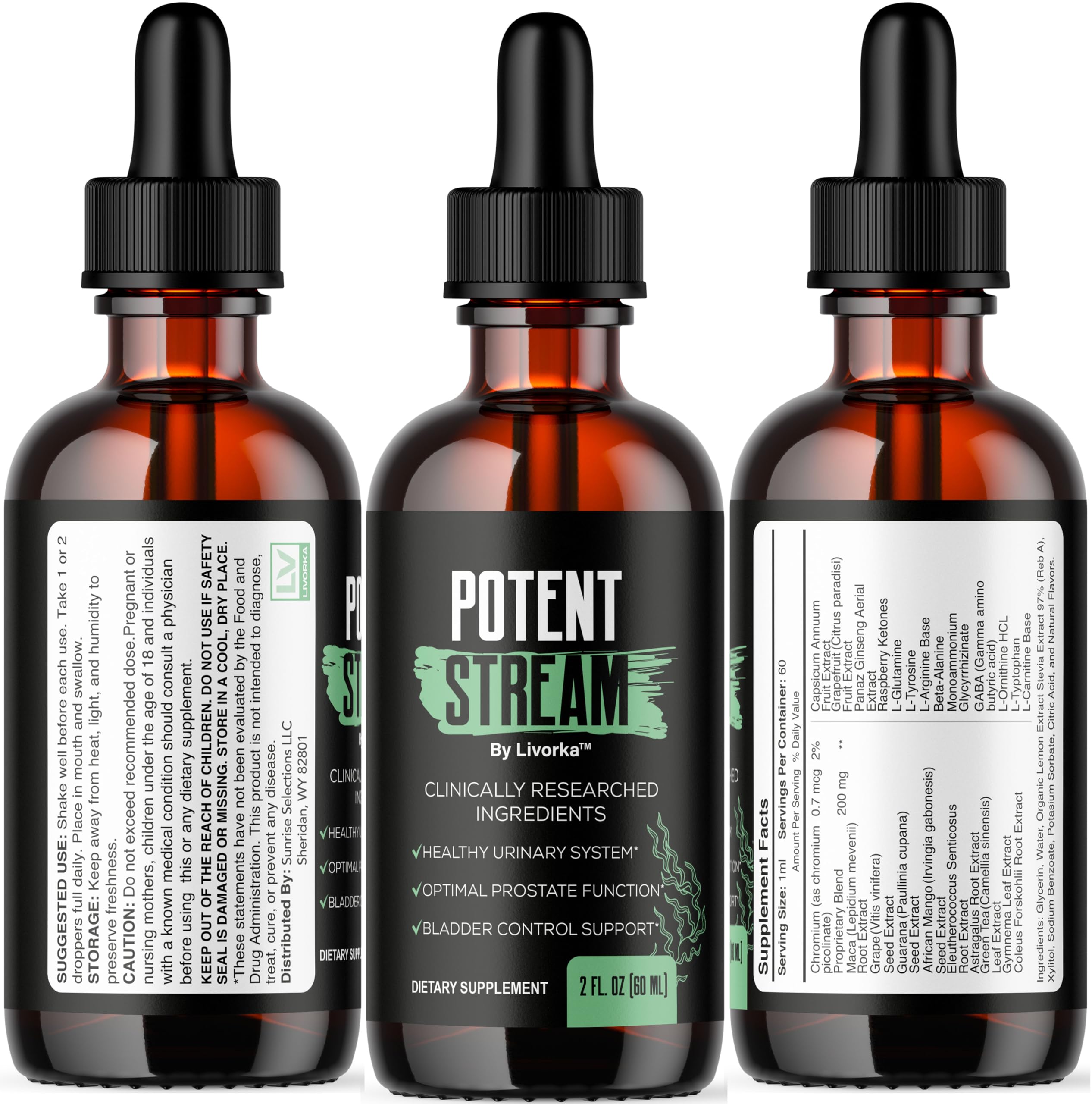 LIVORKA Potent Stream reviews-inspired shot with product display.