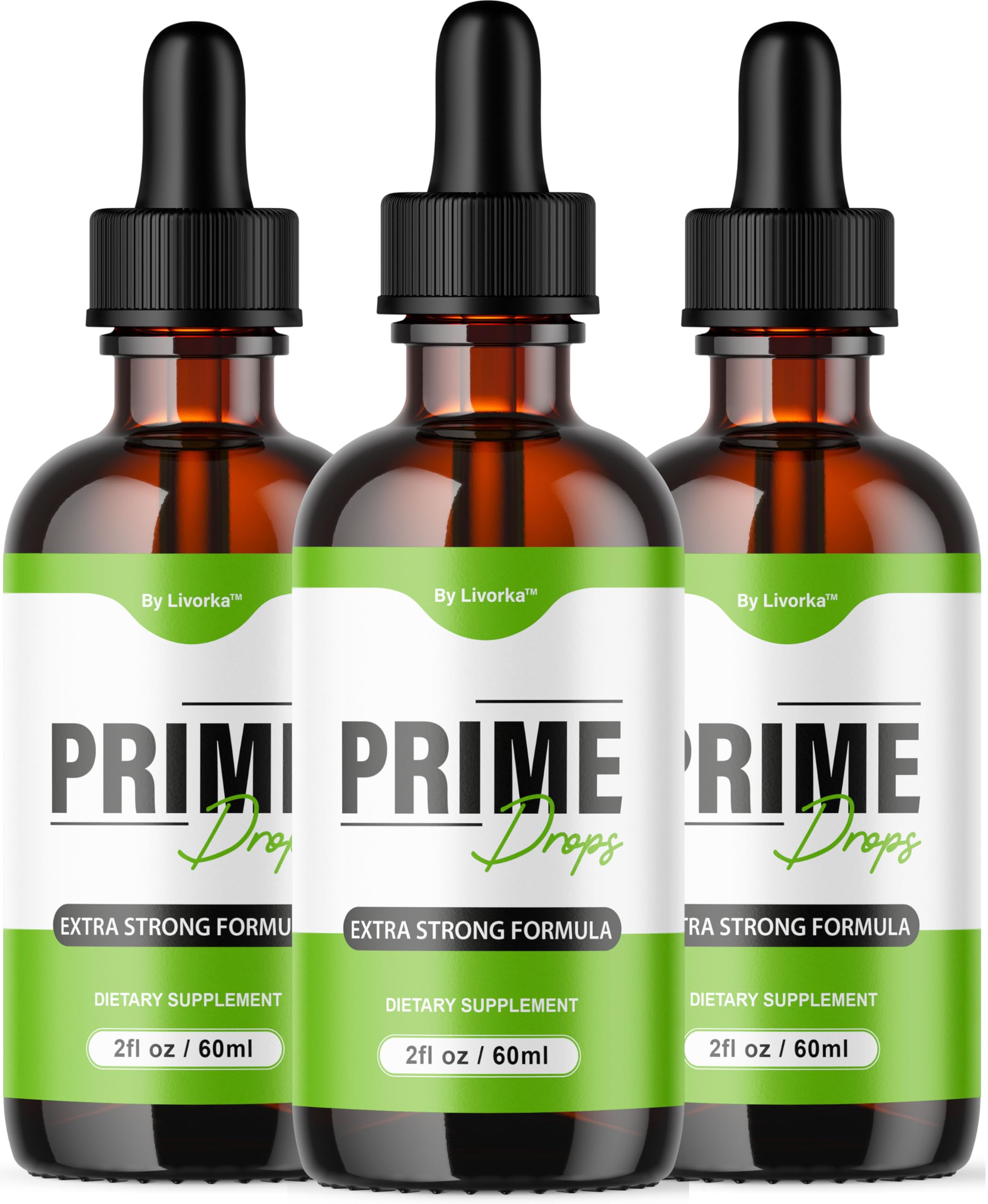 LIVORKA Prime Drops for Men bottle front, natural formula preview.