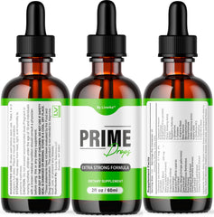 LIVORKA Prime Drops for Men ultra-strength formula bottle close-up suggests premium performance.