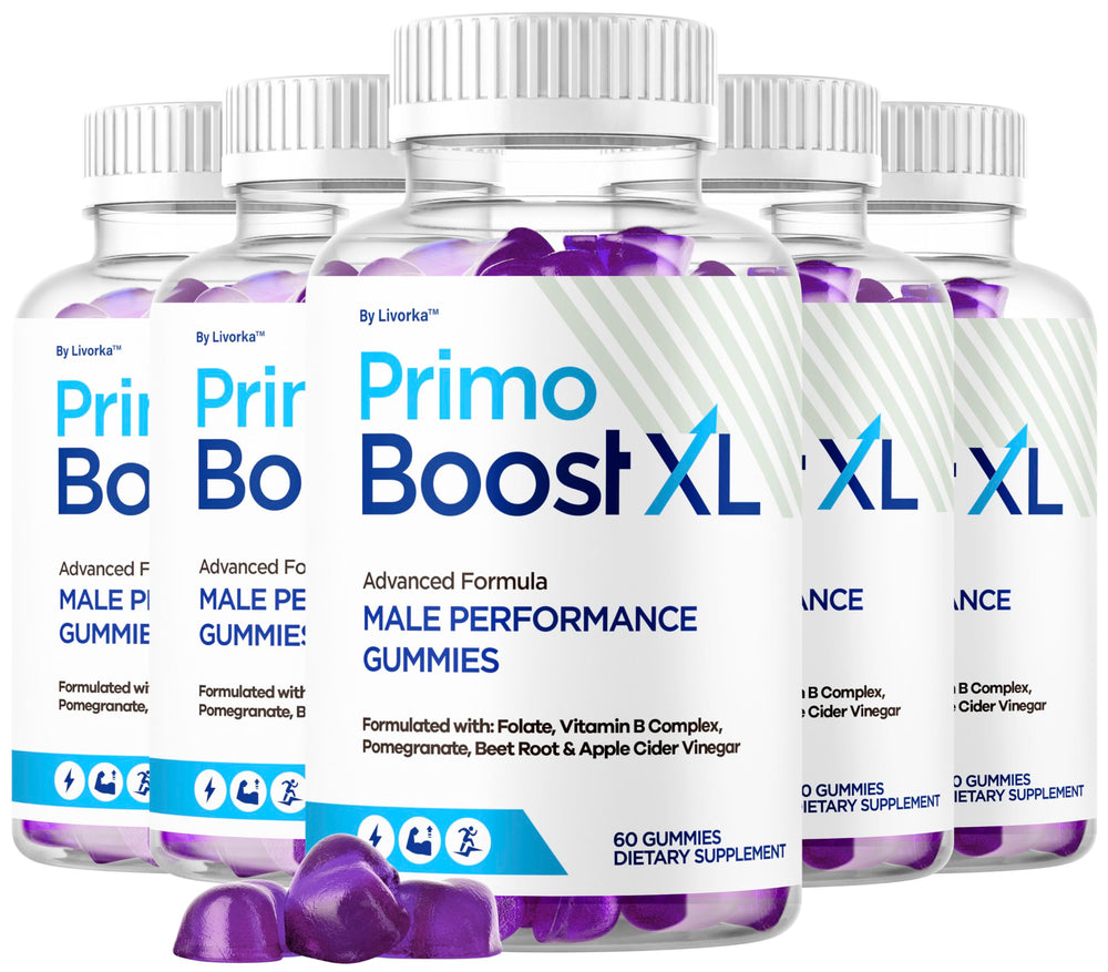 LIVORKA Primo Boost XL bottle front shows daily energy support.