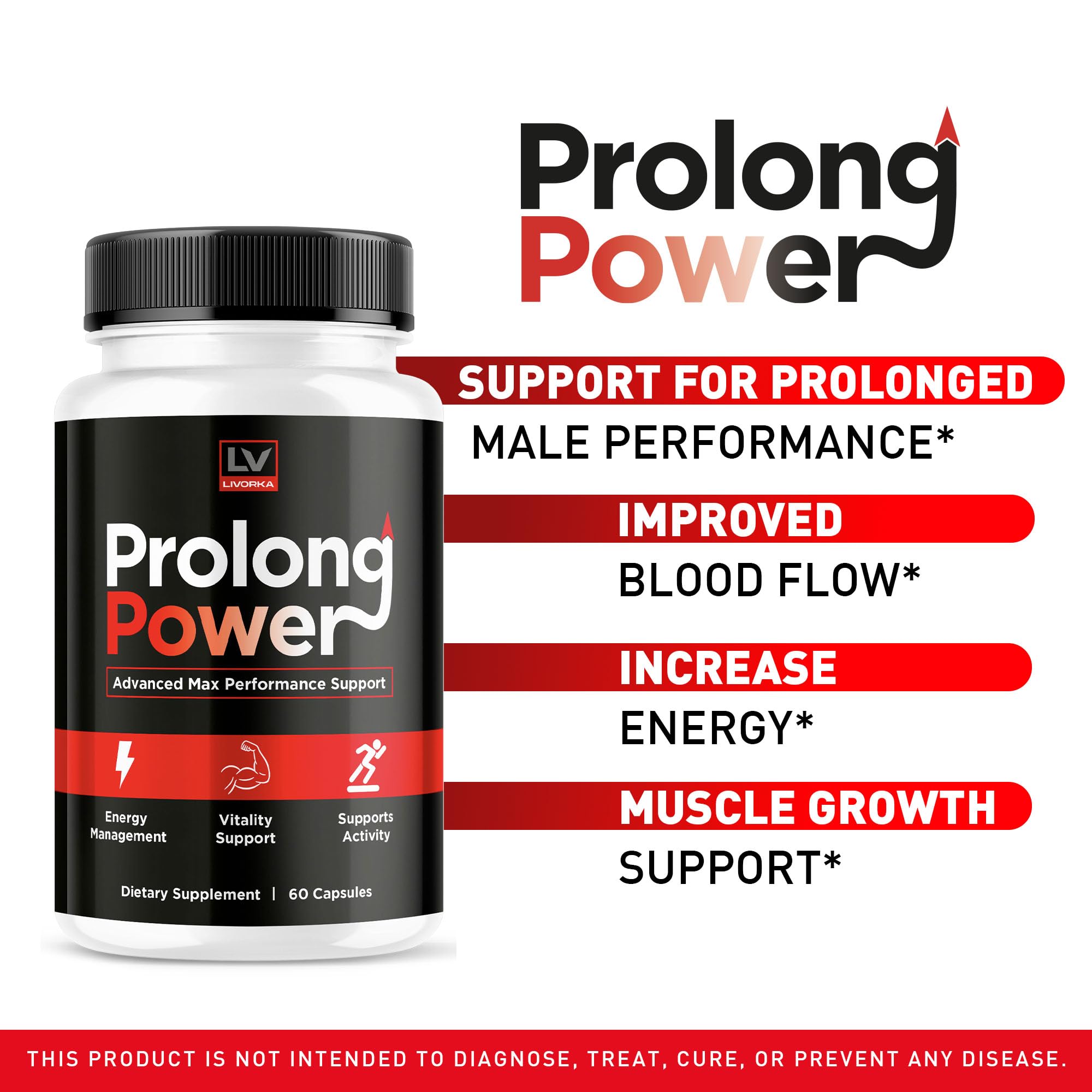LIVORKA Prolong Power packaging on a clean shelf