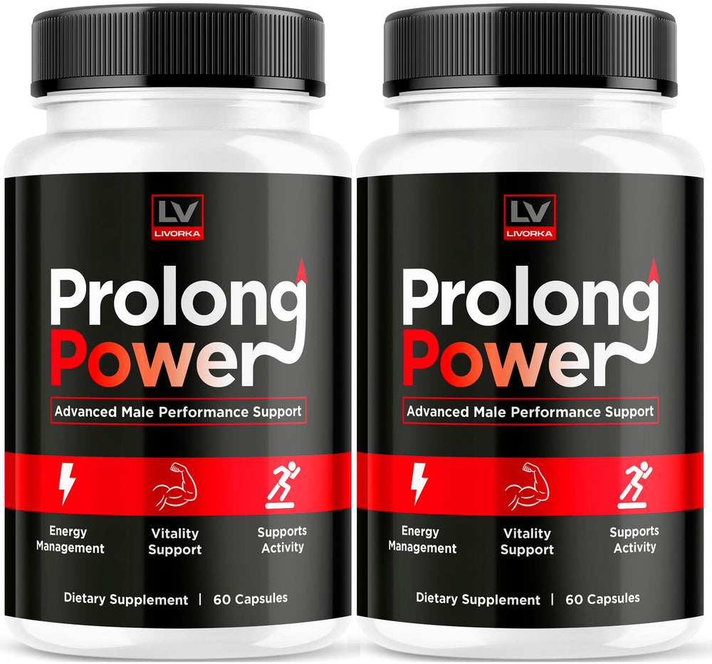 LIVORKA Prolong Power pills bottle in a two-pack, ready for daily energy support.
