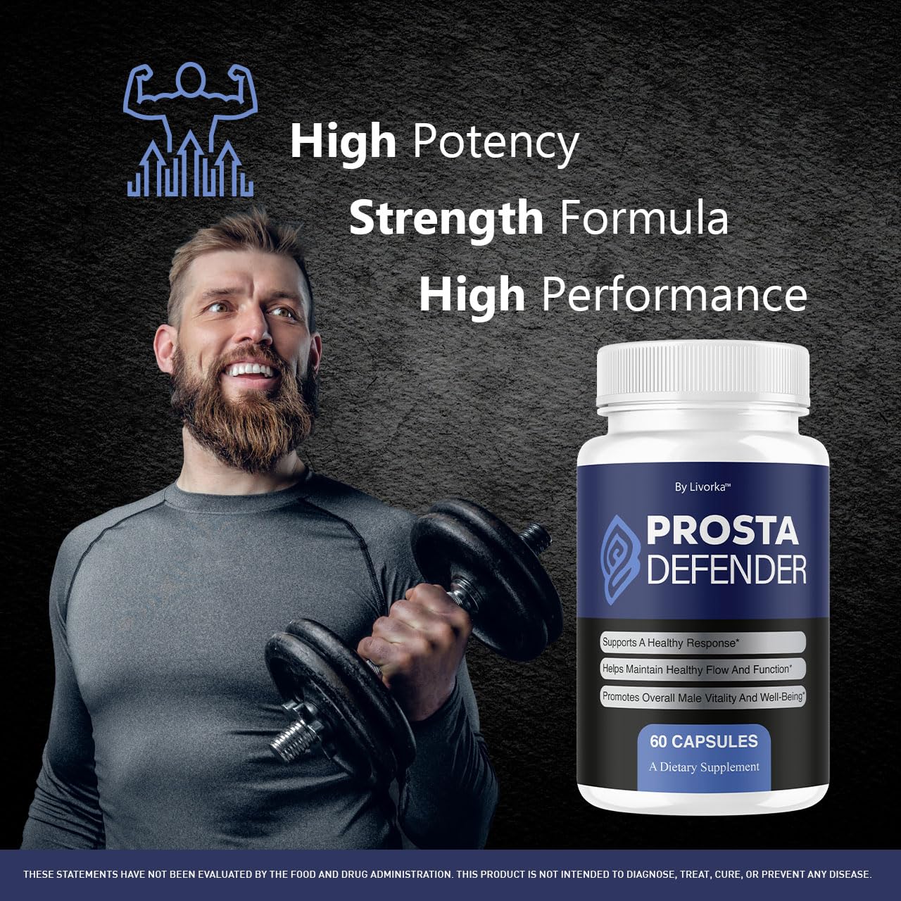LIVORKA ProstaDefender packaging and label highlighting premium formula.