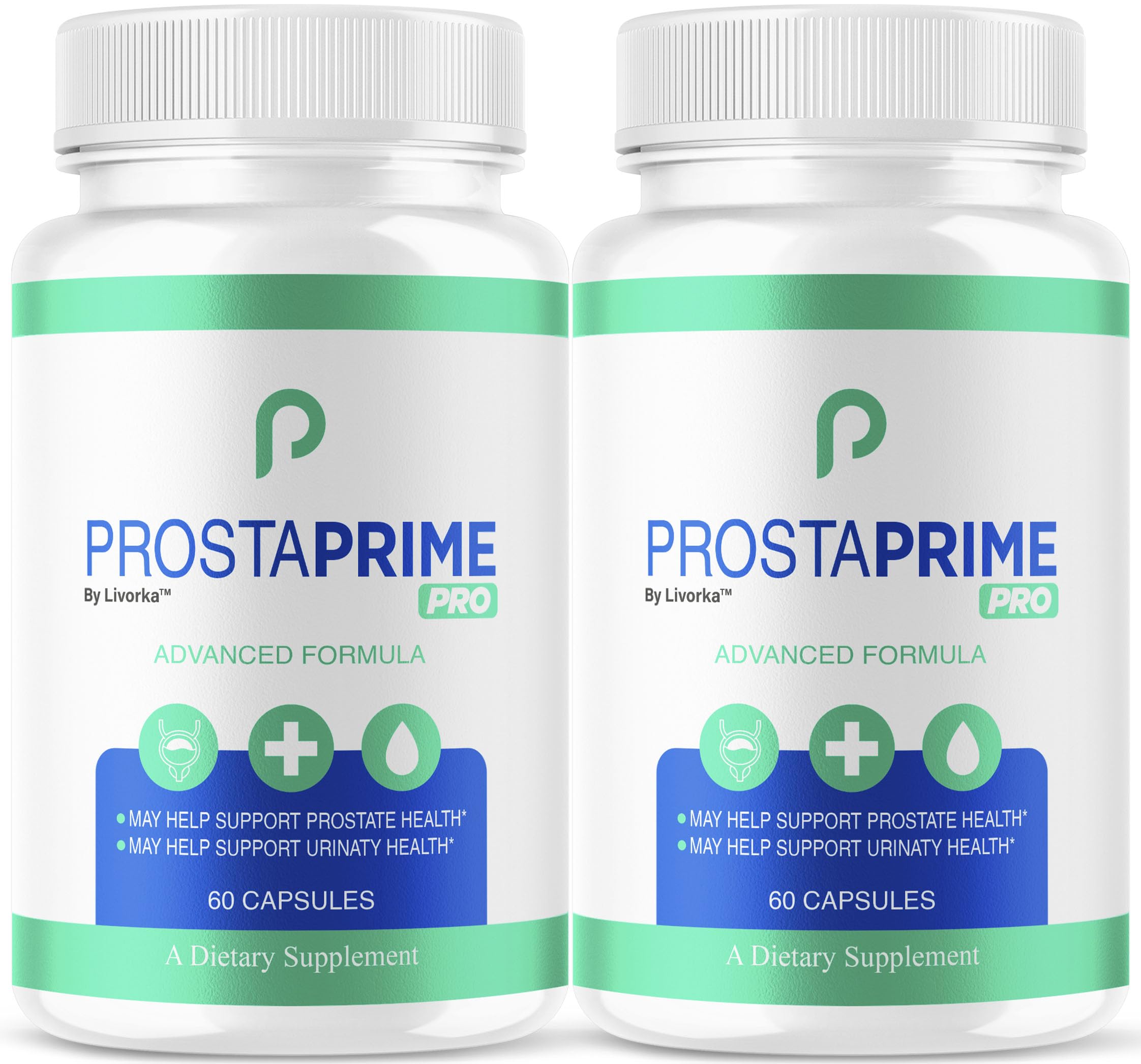 LIVORKA ProstaPrime Pro capsules bottle front view for daily prostate wellness support