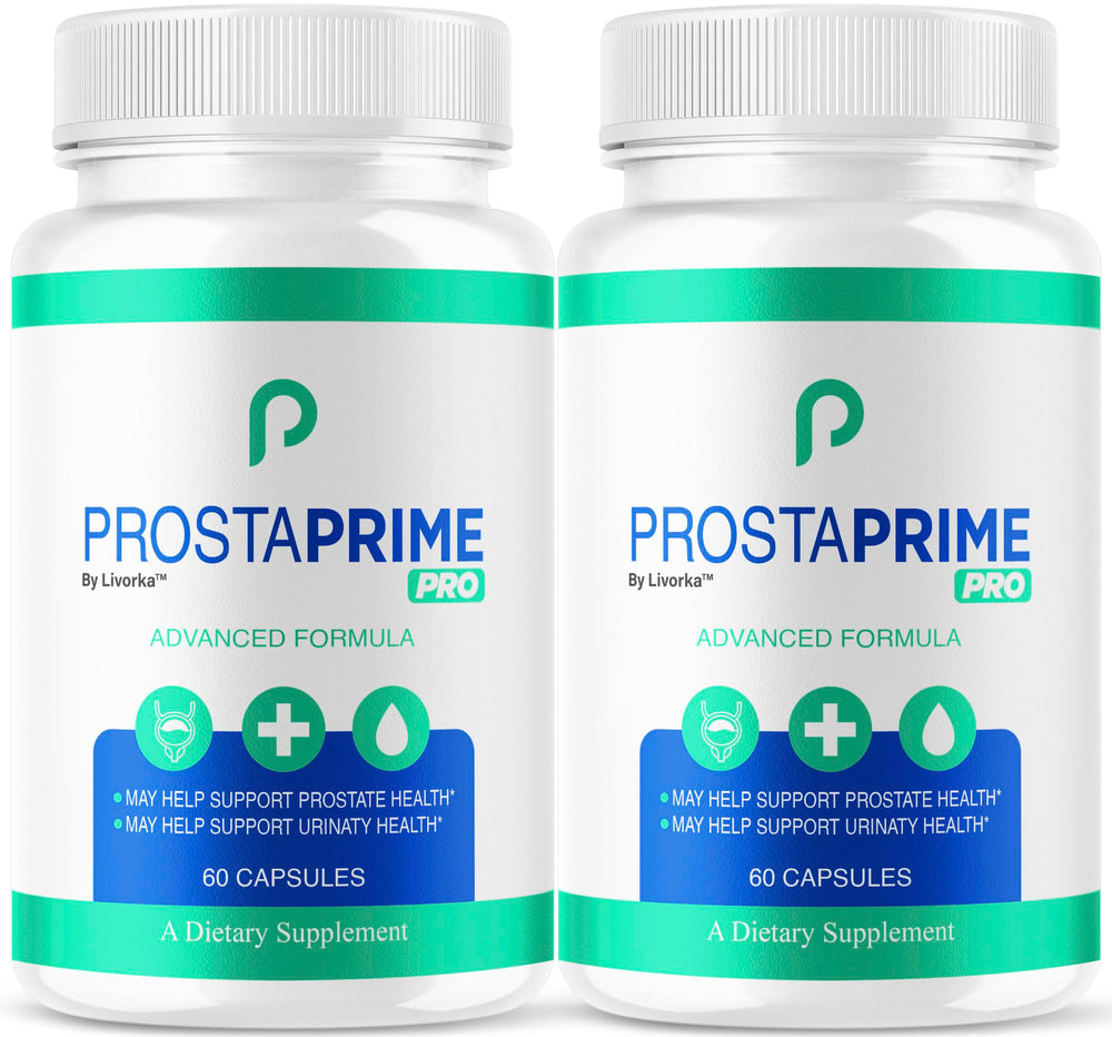 LIVORKA ProstaPrime Pro capsules bottle front view for daily prostate wellness support