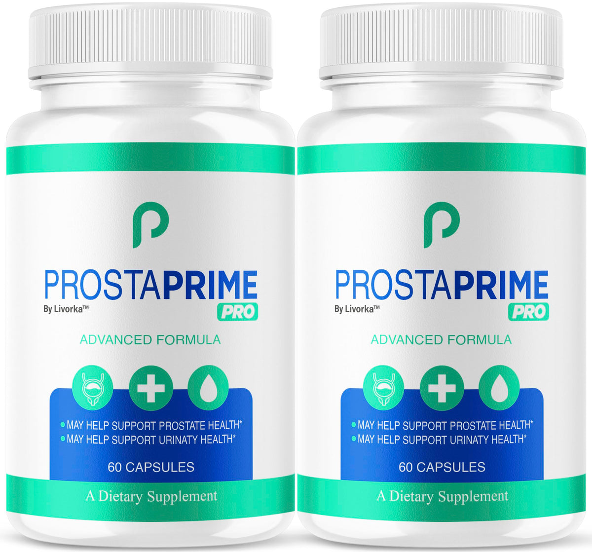 LIVORKA ProstaPrime Pro capsules bottle front view for daily prostate wellness support