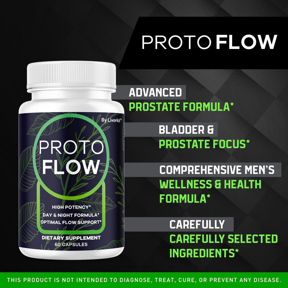 LIVORKA Proto Flow capsules close-up showing pill form.