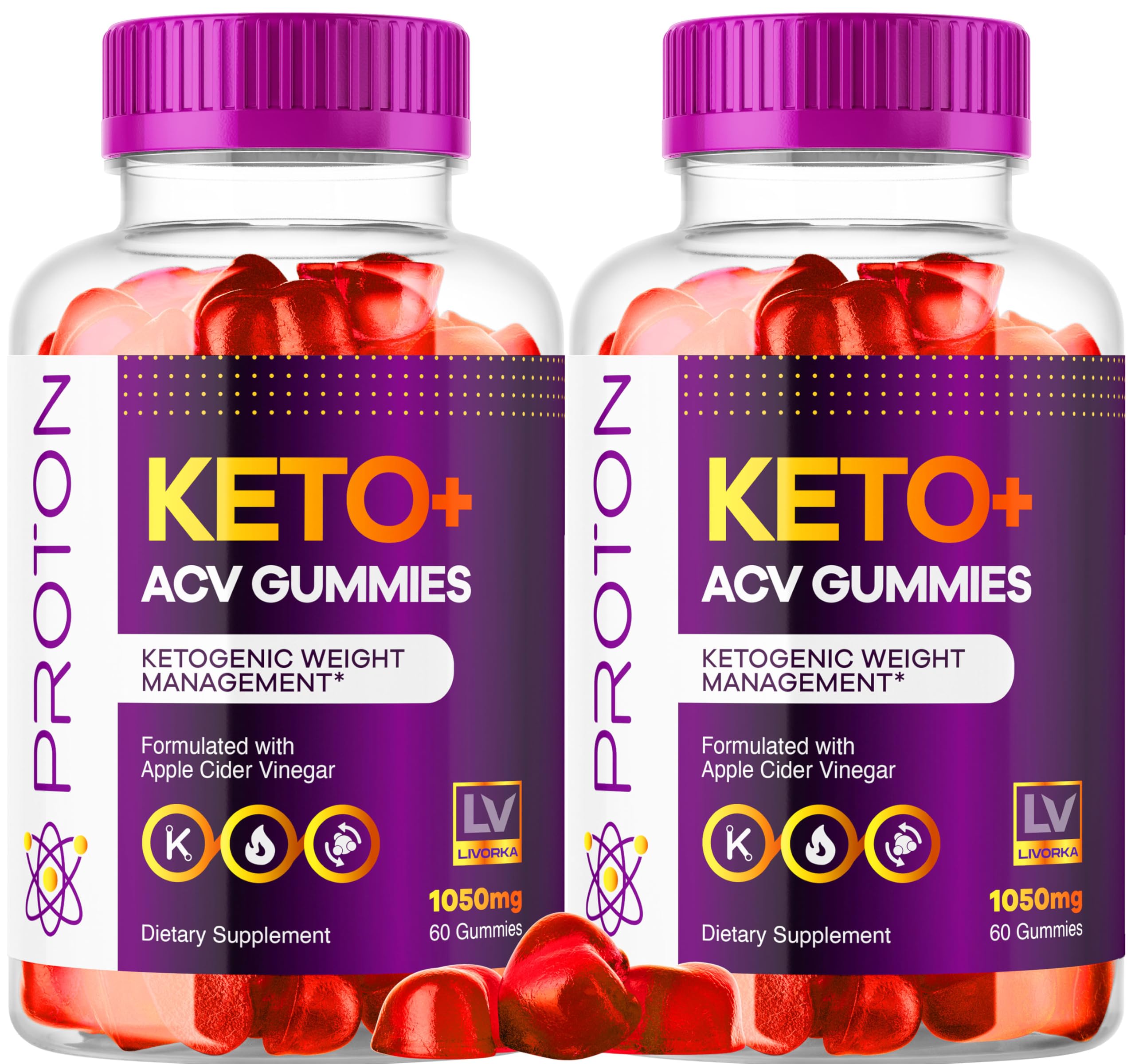 LIVORKA Proton Keto ACV Gummies bottle front for daily wellness use