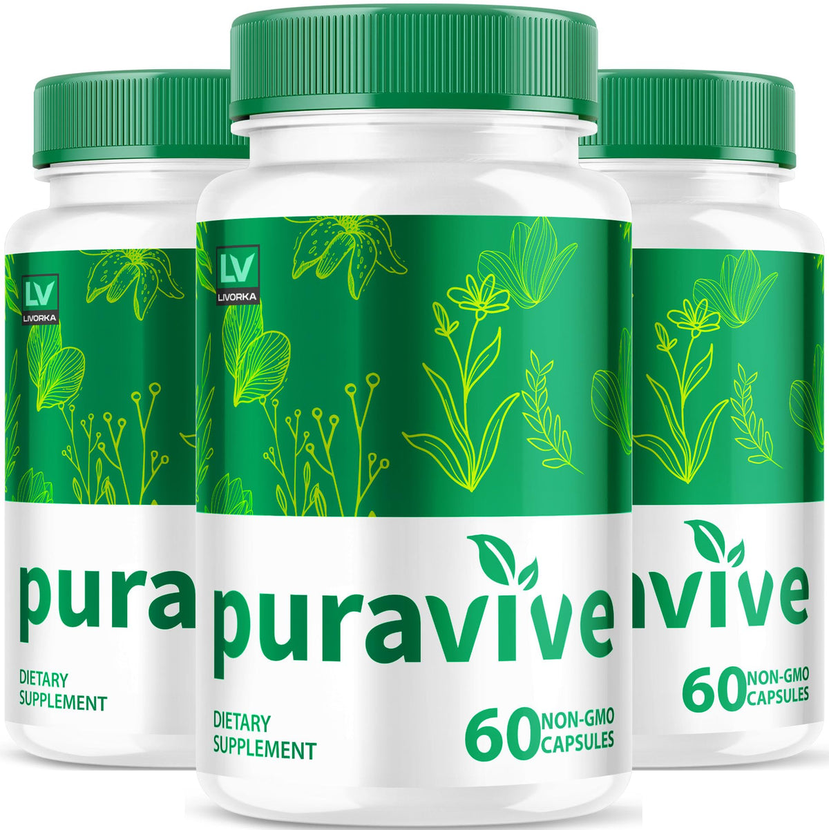 LIVORKA Puravive Exotic Rice Method bottle with capsules for daily wellness
