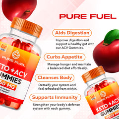 LIVORKA Pure Fuel ACV Gummies bottle for daily apple cider vinegar ritual.