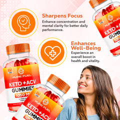LIVORKA Pure Fuel ACV Gummies on tray, keto-friendly convenience.